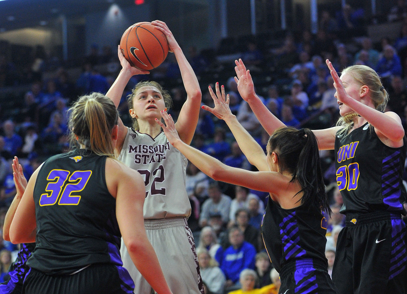 Missouri State vs UNI at the 2019 Missouri Valley Conference Women's Basketball Tournament